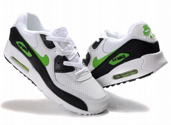 New Men\'S Nike Air Max Black/White/ Green